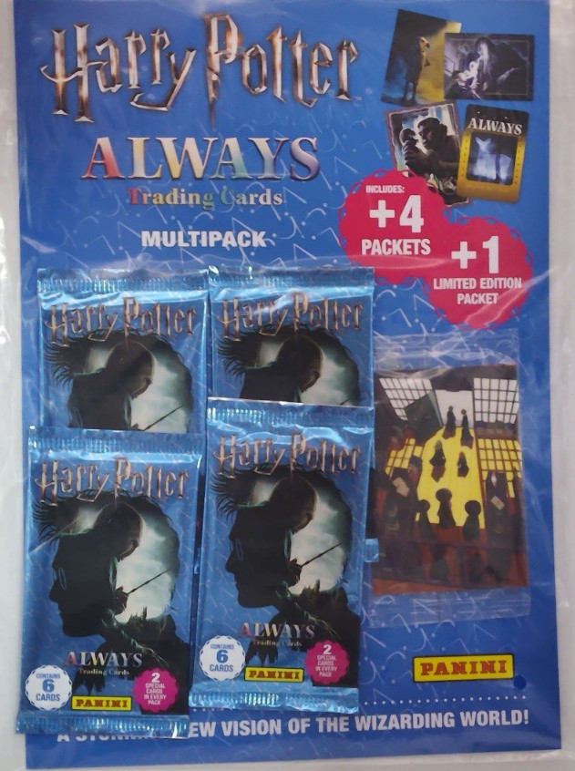 Panini Harry Potter Always Multipack: 27 trading cards  inc GROUP @ DOOR Ltd Ed