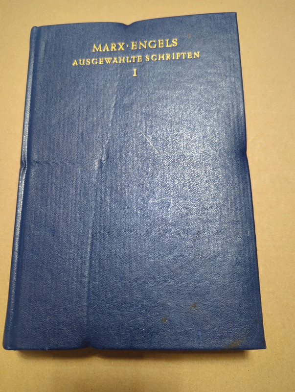 Buch Marx-Engels "Ausgewählte Schriften" Band 1