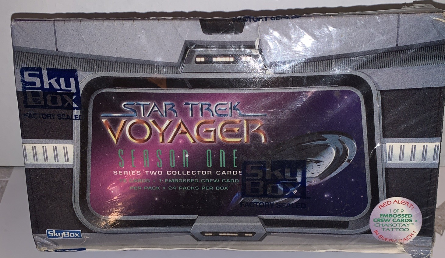 Star Trek: Voyager Stagione 1 Serie 2 Scatola di Carte Sigillata 1996- 24 Confezioni/15 Carte Per