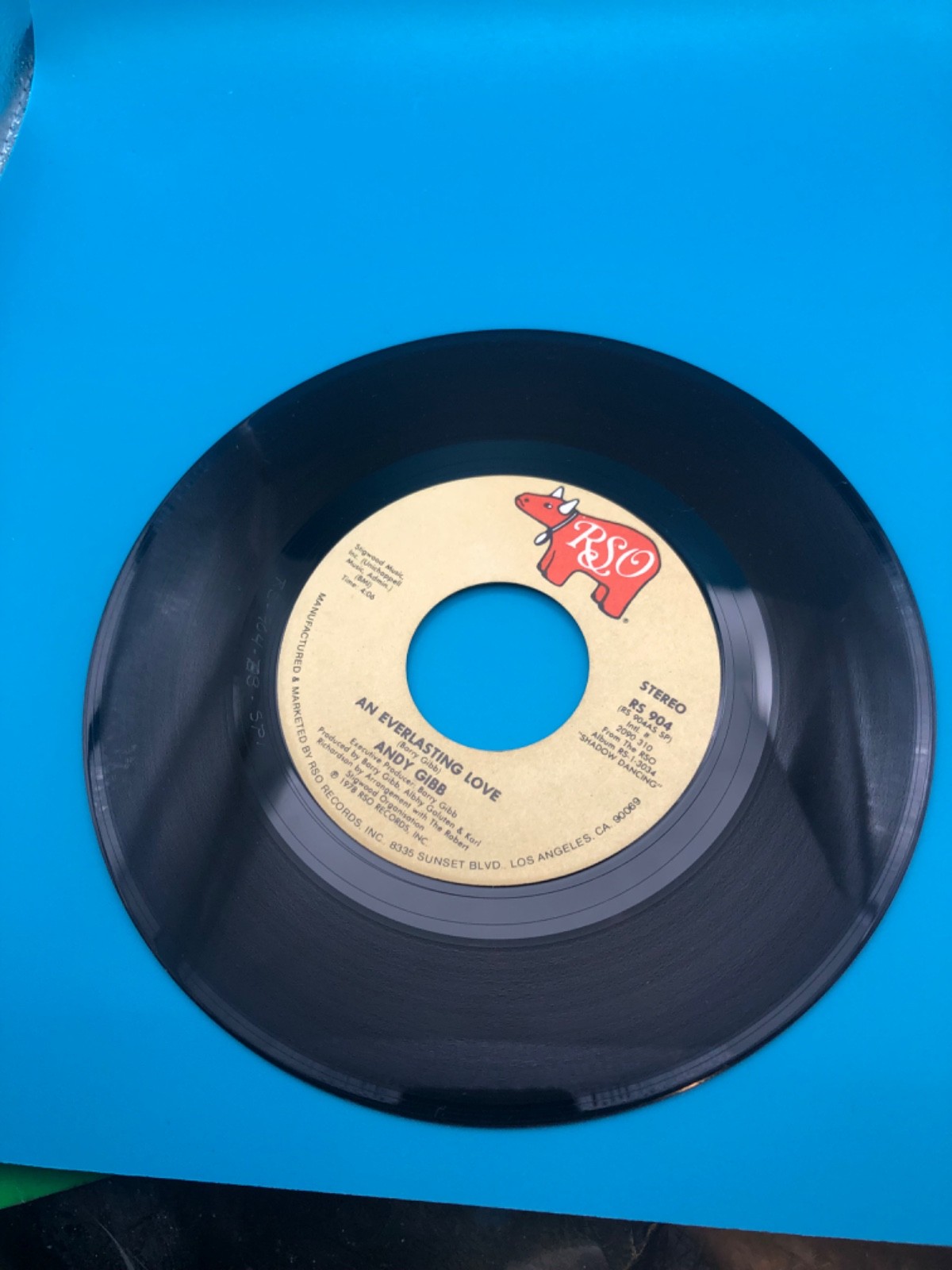 Andy Gibb - An Everlasting Love / Flowing Rivers - 1978 45 Single Record NM
