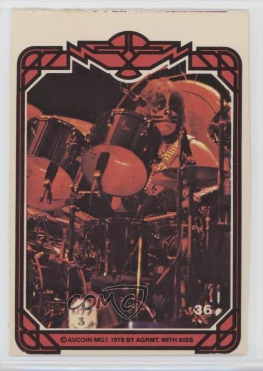 1978 Donruss Kiss Series 1 Peter Criss #36 0e3