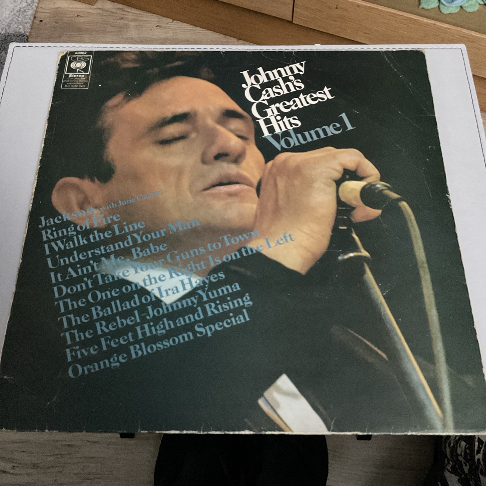Johnny Cash’s  Greatest Hits Vol 1 1967 UK 1st Press Stereo CBS 63062 