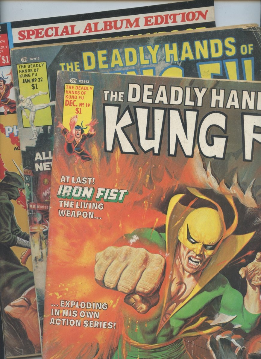 Deadly Hands of Kung-Fu #19 32 Spec 1 Marvel 3 Libri Avg VG 3.5 1° Tigre Bianca