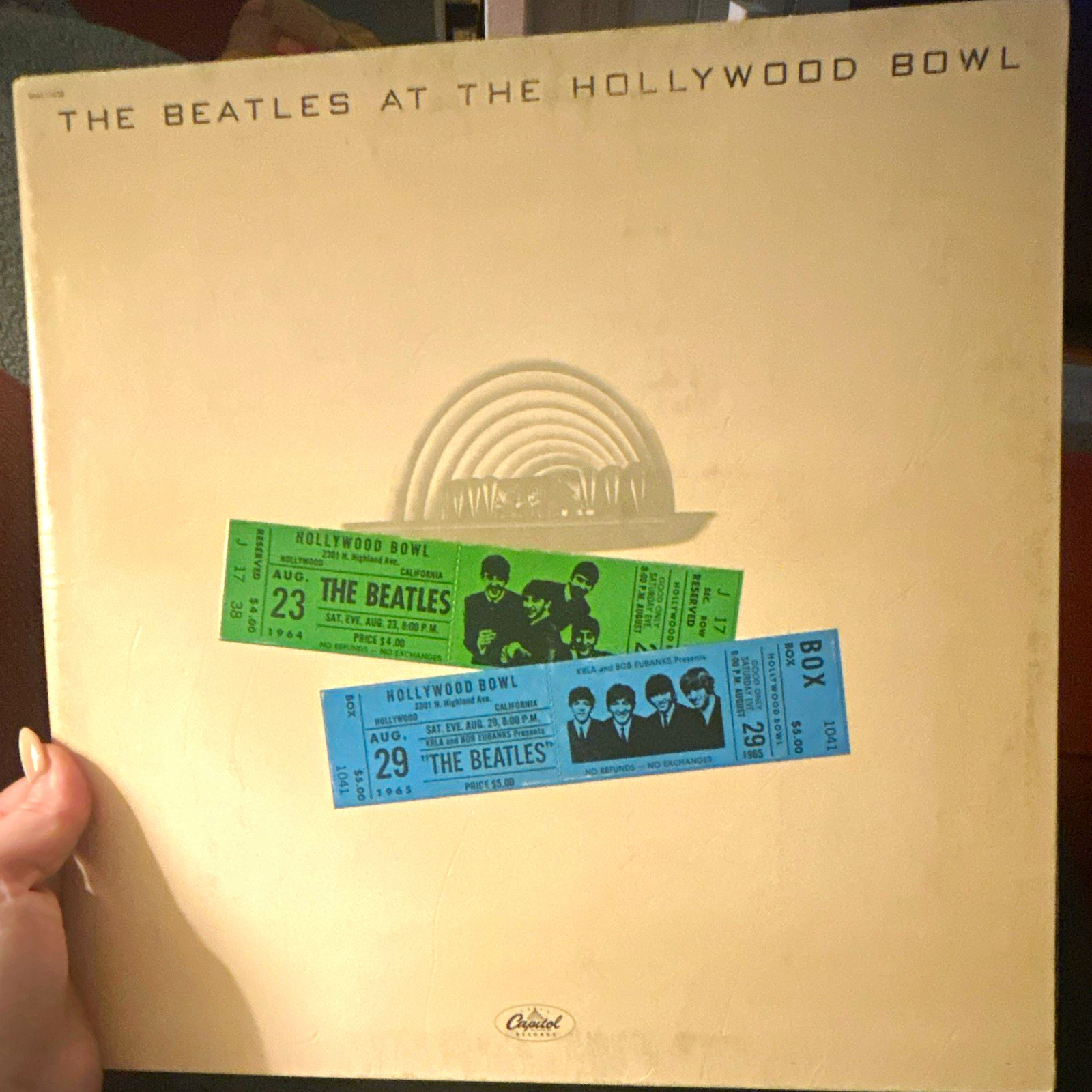 Beatles Hollywood Bowl LP Vinyl Record Album 1977 Capitol SMAS-11638 Wally