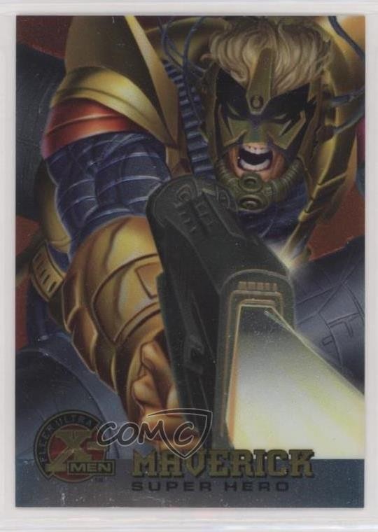 1995 Fleer Ultra Marvel X-Men All-Chromium Super Hero Maverick #56 ux6