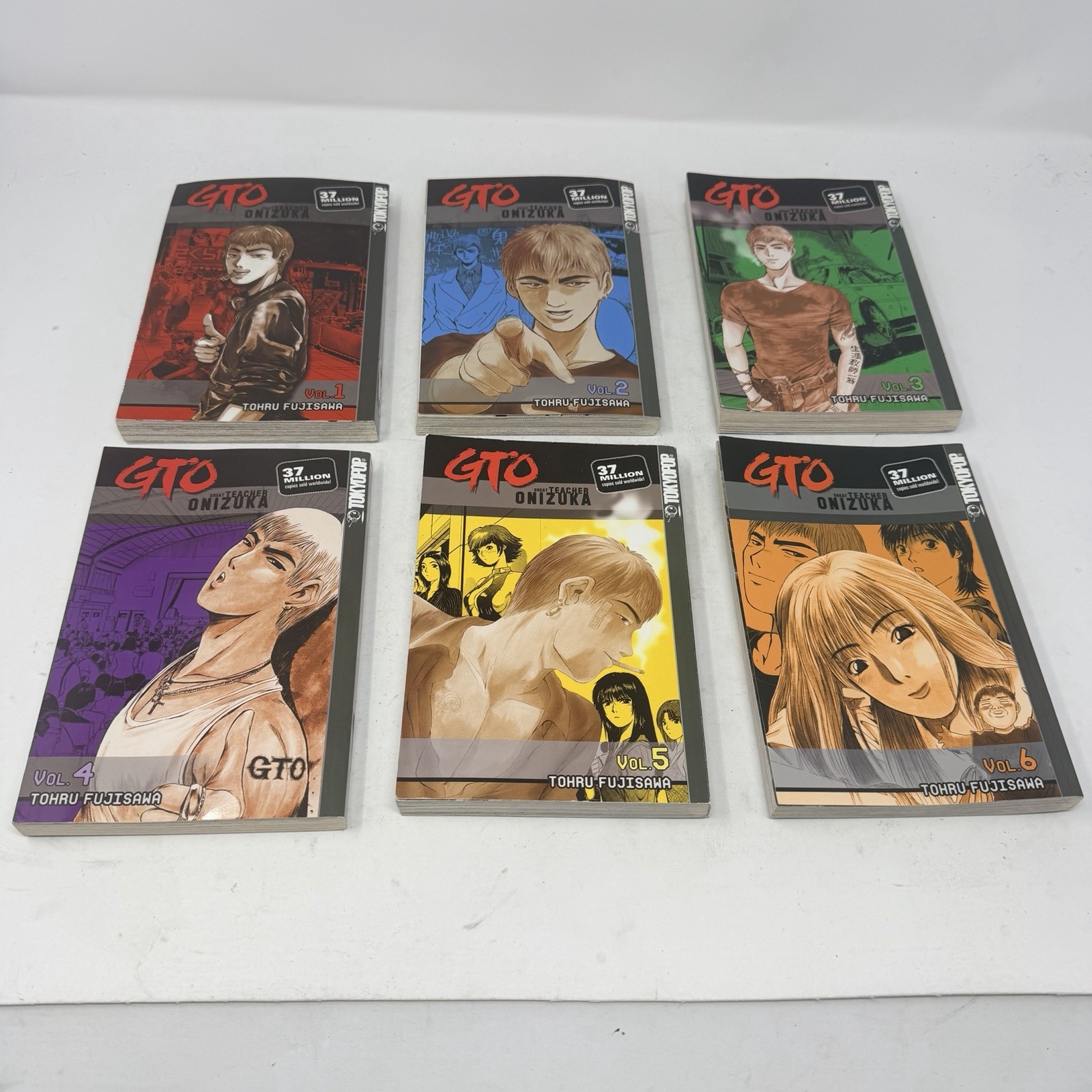 GTO Great Teacher Onizuka Manga Set Volumi 1-6 di Tohru Fujisawa Tokyopop Raro