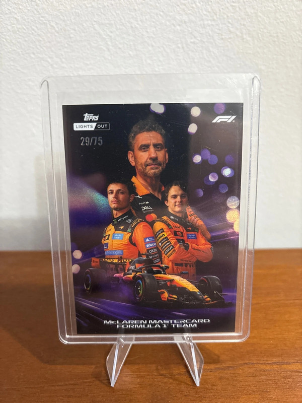 Topps lights out 2026 McLaren /75