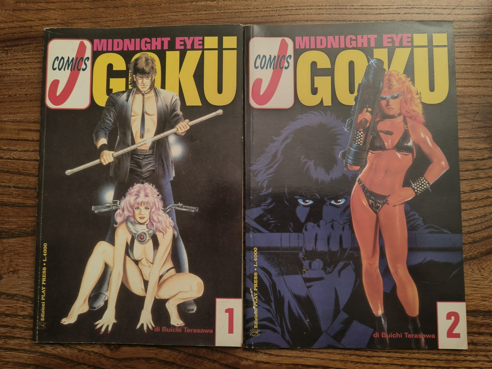Midnight Eye Goku N° 1 e 2 - JComics - edizione Play Press 1992