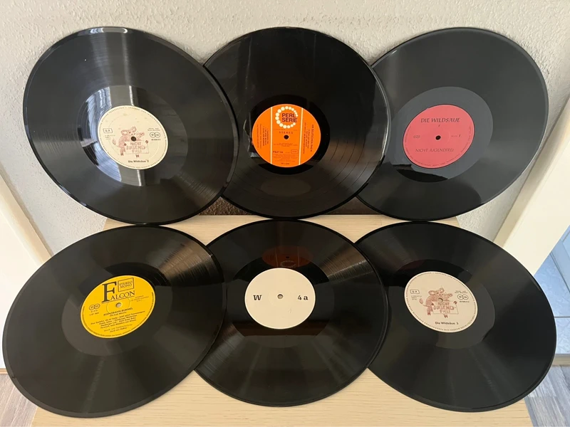 Deko - Schallplatten Vinyl LP 12“ / 6 Stück
