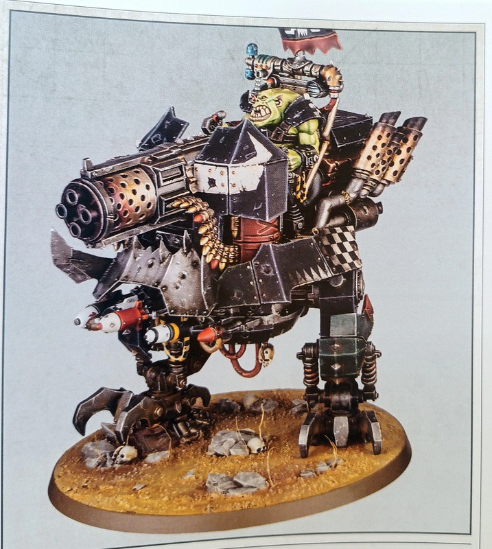 Warhammer 40k armageddon ( Big Mek Dakkarig ork )