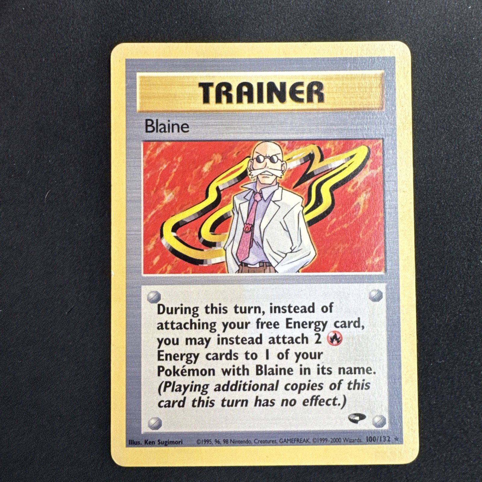 Blaine 100/132 Sfida Palestra Allenatore Regolare Pokemon