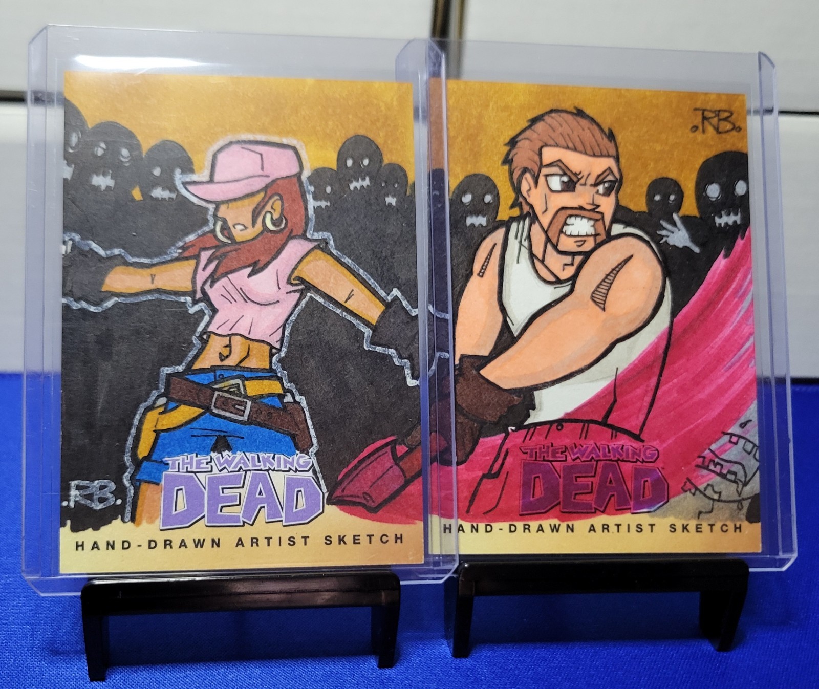 2013 Cryptozoic The Walking Dead set 2 carte da disegno Richard Brady 1/1 Rosita