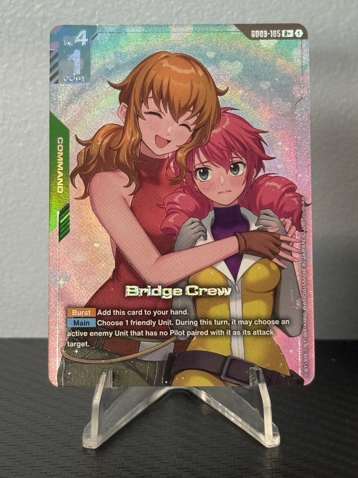 Bridge Crew (R+) Steel Requiem Gundam Card Game Bandai Nm Condition