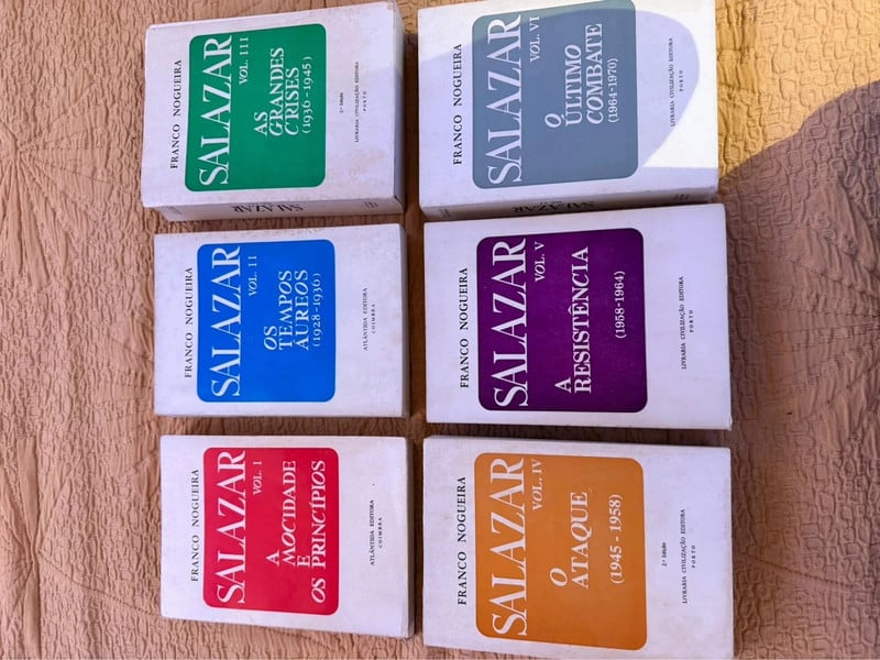 Coleção Completa "Salazar" 6 Volumes Franco Nogueira (Ed. Histórica)