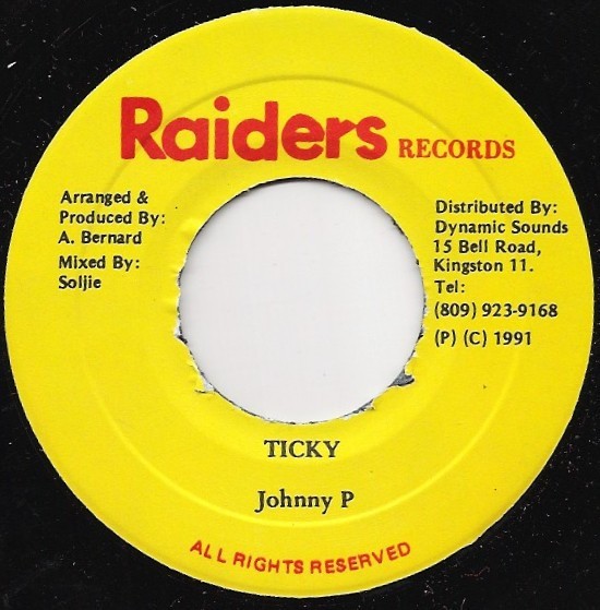 Johnny P - Ticky (7") (Very Good Plus (VG+)) - 2791613434