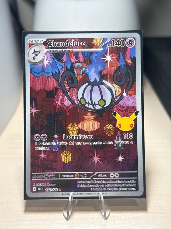 Chandelure 137/128 30º anniversario Pokémon
