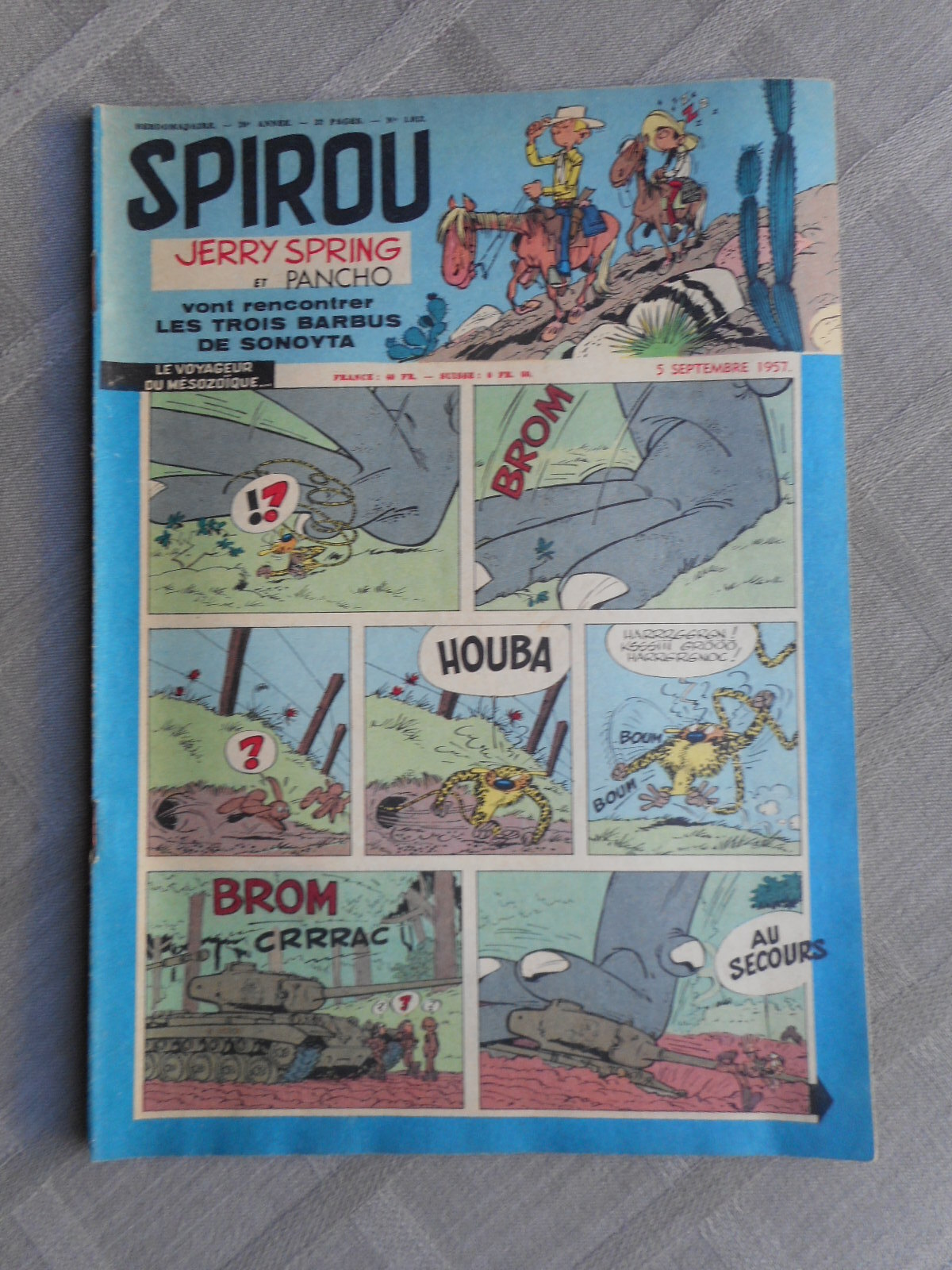 Hebdo Il Giornale Di Spirou N°1012 1957 In Ottime Condizioni