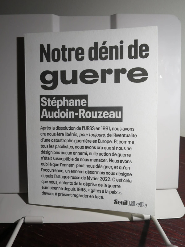 Livre Notre déni de guerre