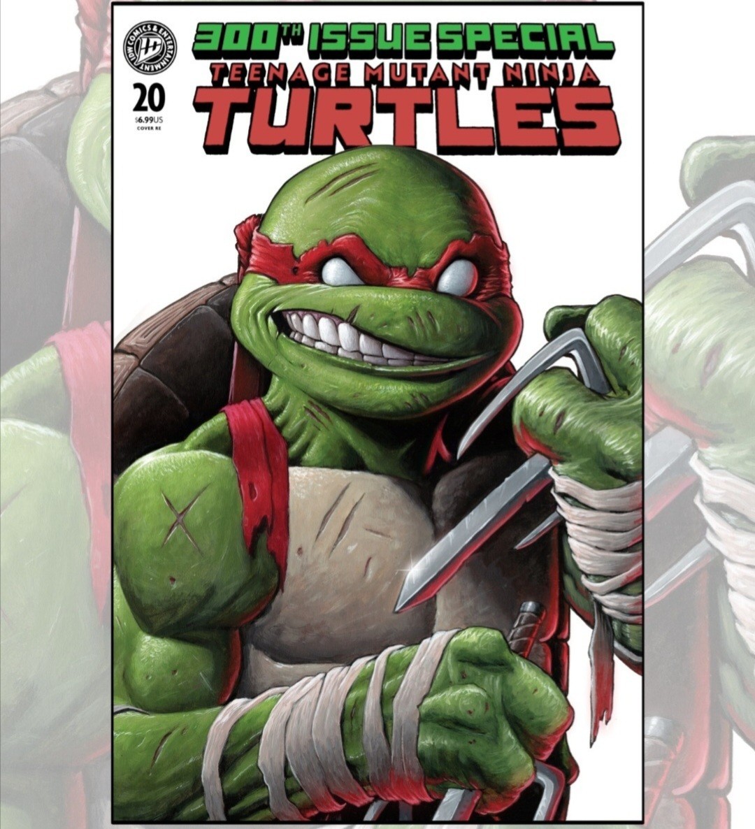 SDCC 2026 EXCLUSIVE Teenage Mutant Ninja Turtles #20 300° Edizione RAPHAEL LE 500