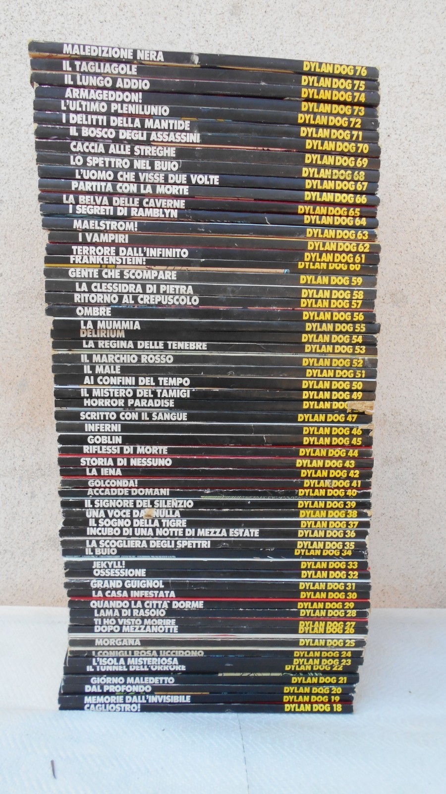 Lotto Dylan Dog 59 Albi Sequenza Numeri 18-76 Sergio Bonelli Editore-Da Lettura
