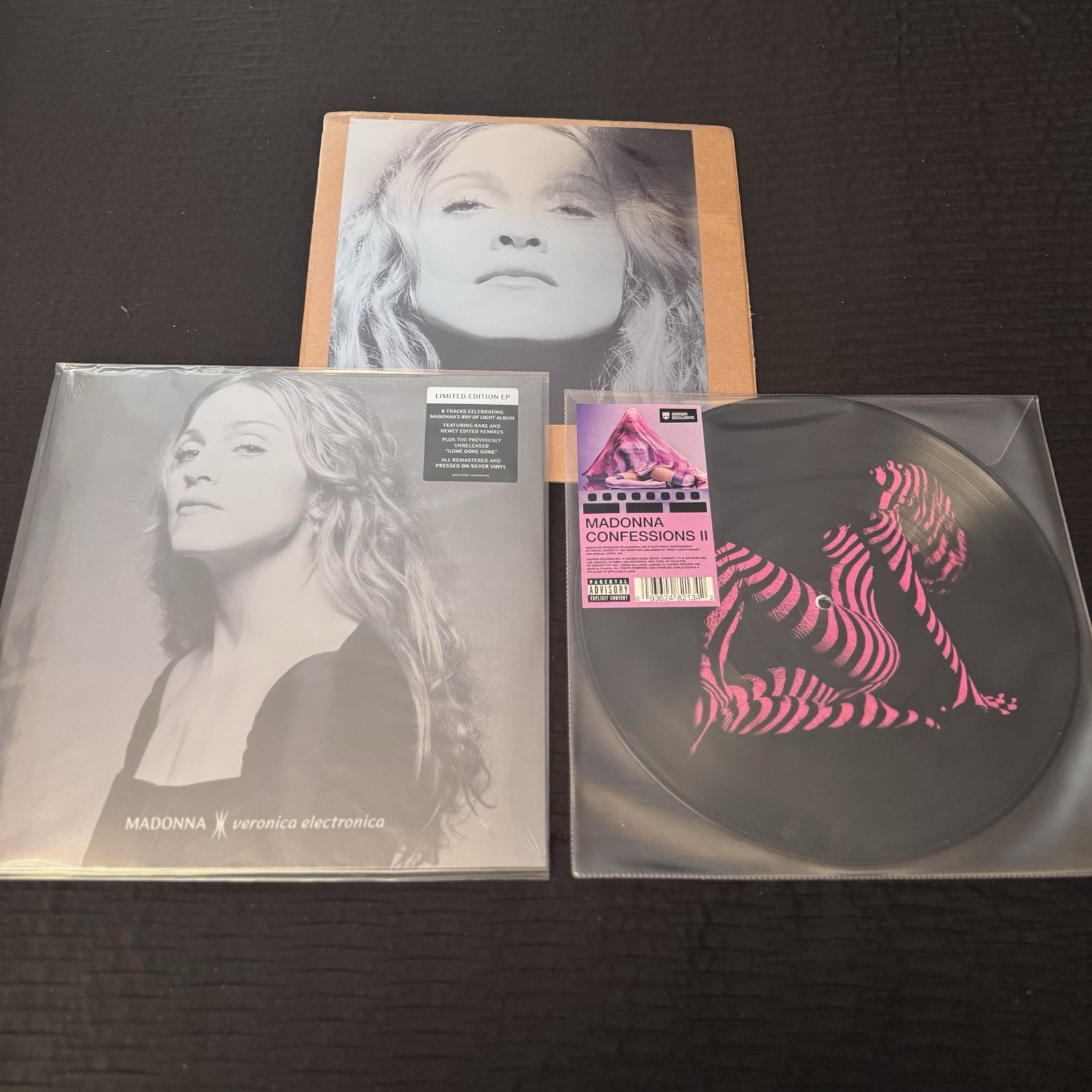NEW! MADONNA Confessions II Grindr Exclus & Veronica Silver Vinyl w Lithograph