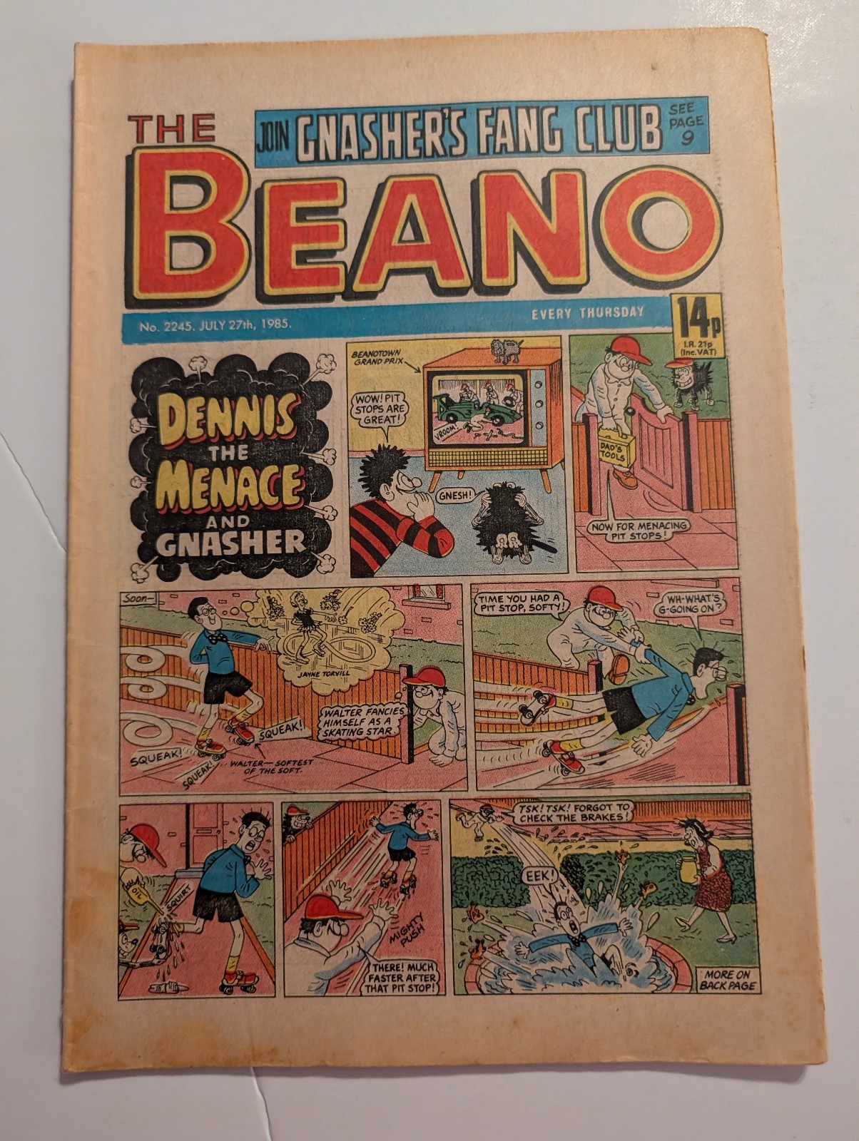 Beano Comic No 2245, July 27th 1985.