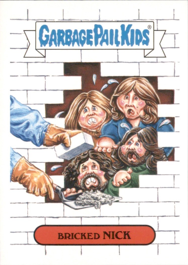 2017 Garbage Pail Kids: Battle of the Bands - Bricked NICK (Pink Floyd) #14b