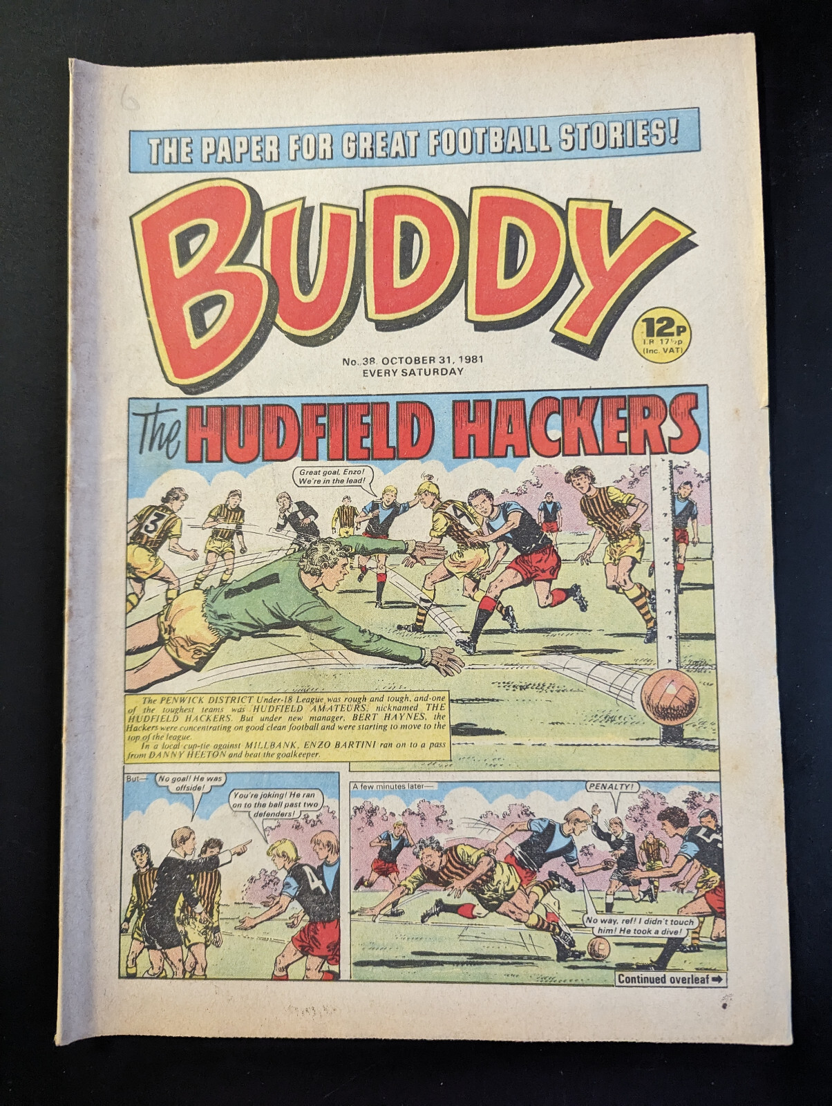 Buddy Comic No 38, October 31st 1981, Billy the Cat.
