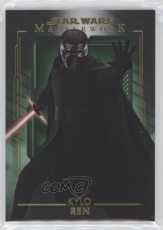 2020 Topps Star Wars Masterwork Green 9/99 Kylo Ren #24 8s6