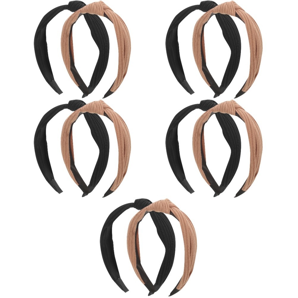 10 Pcs Wide Headbands Fashion Knotted Headband Women Girls Headdress Hair