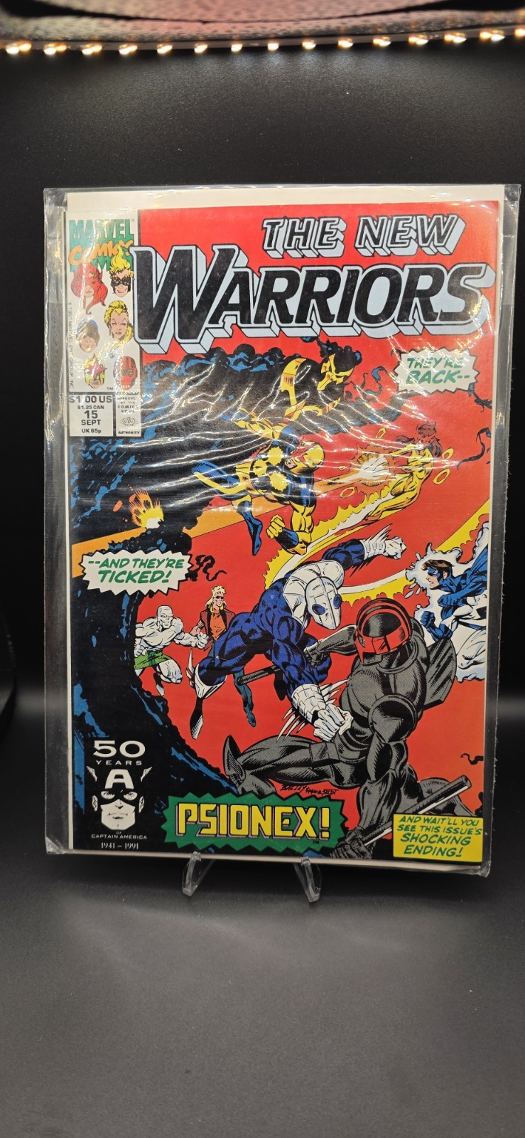 The New Warriors #15 Variante Edicola (Marvel Comics Settembre 1991)