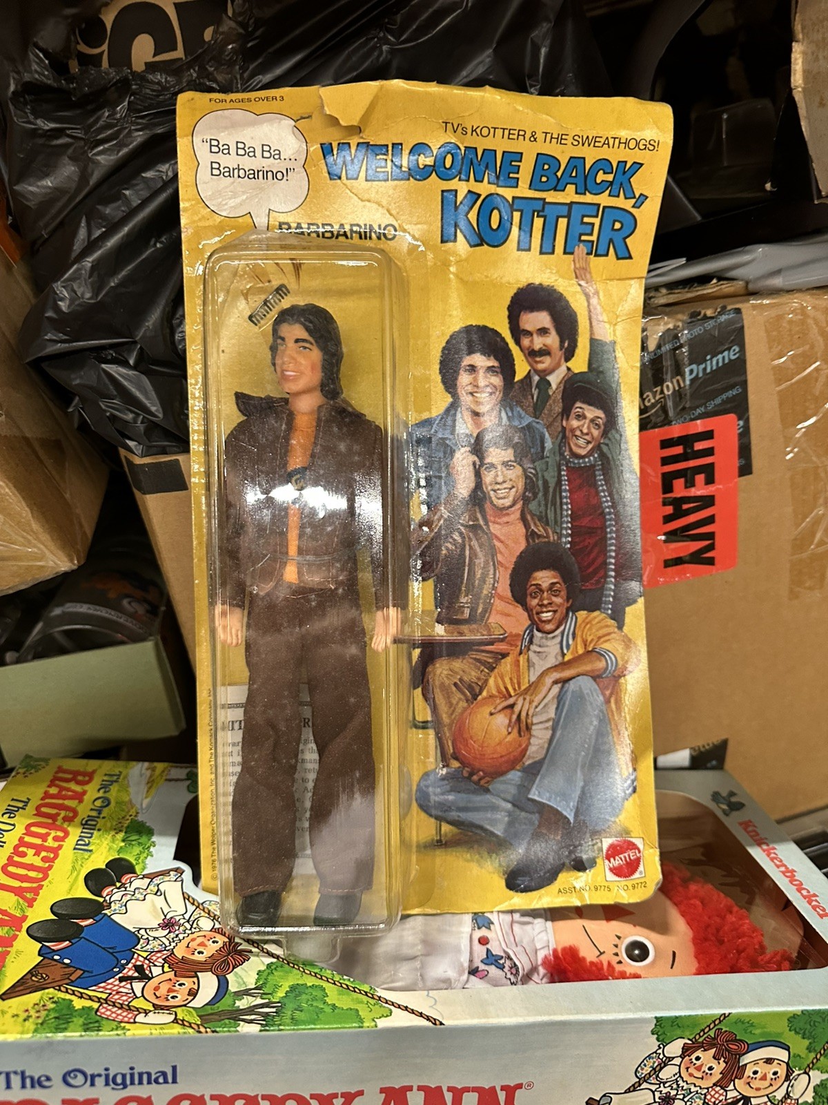 Vintage MATTEL WELCOME BACK KOTTER VINNY BARBARINO 9" ACTION FIGURE MOC 1976