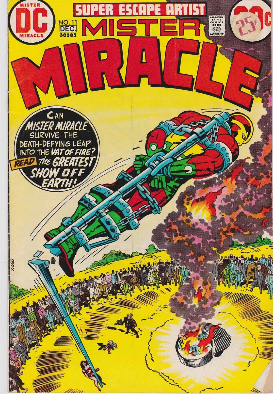 MISTER MIRACLE #11, DECEMBER 1972! VERY GOOD CONDITION! JACK KIRBY DC CLASSIC!!