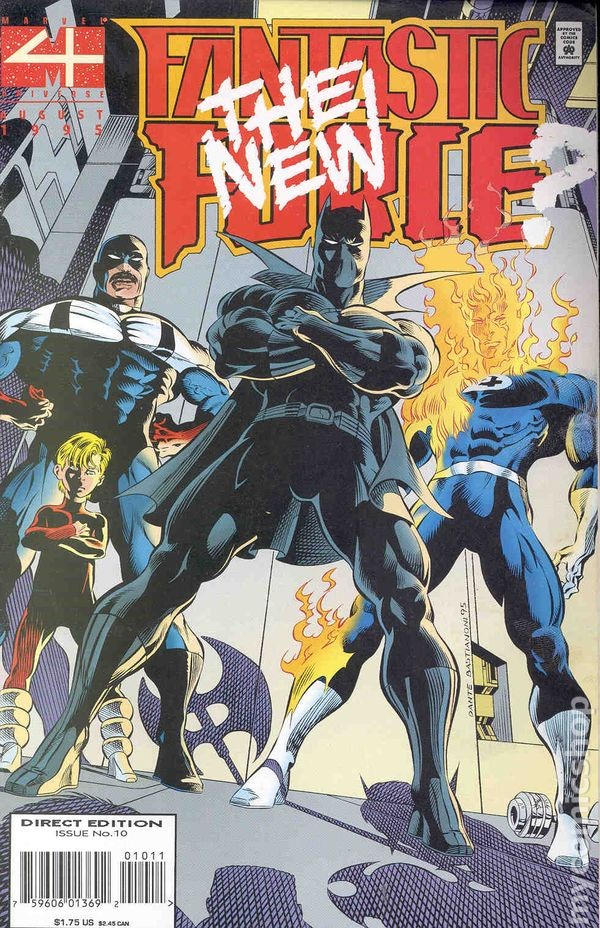 Fantastic Force #10 VF 1995 Immagine Stock
