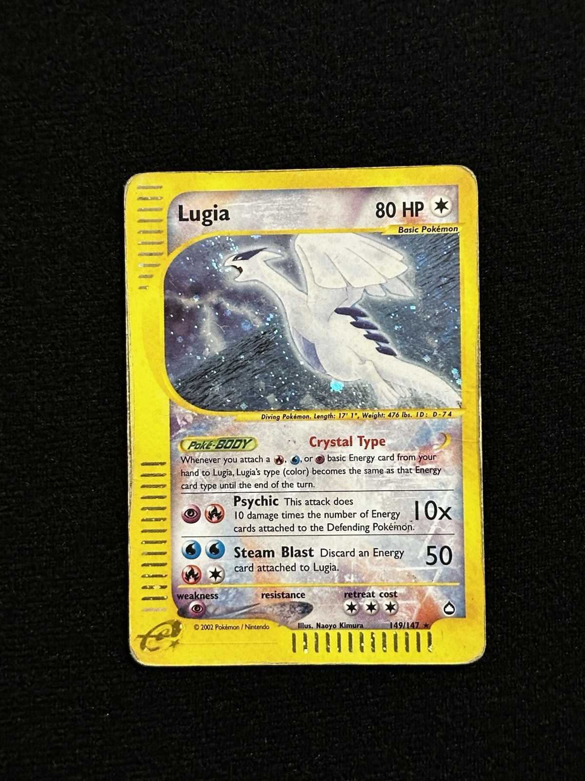 Pokemon Lugia 149/147 Crystal holo Aquapolis ENG - POOR