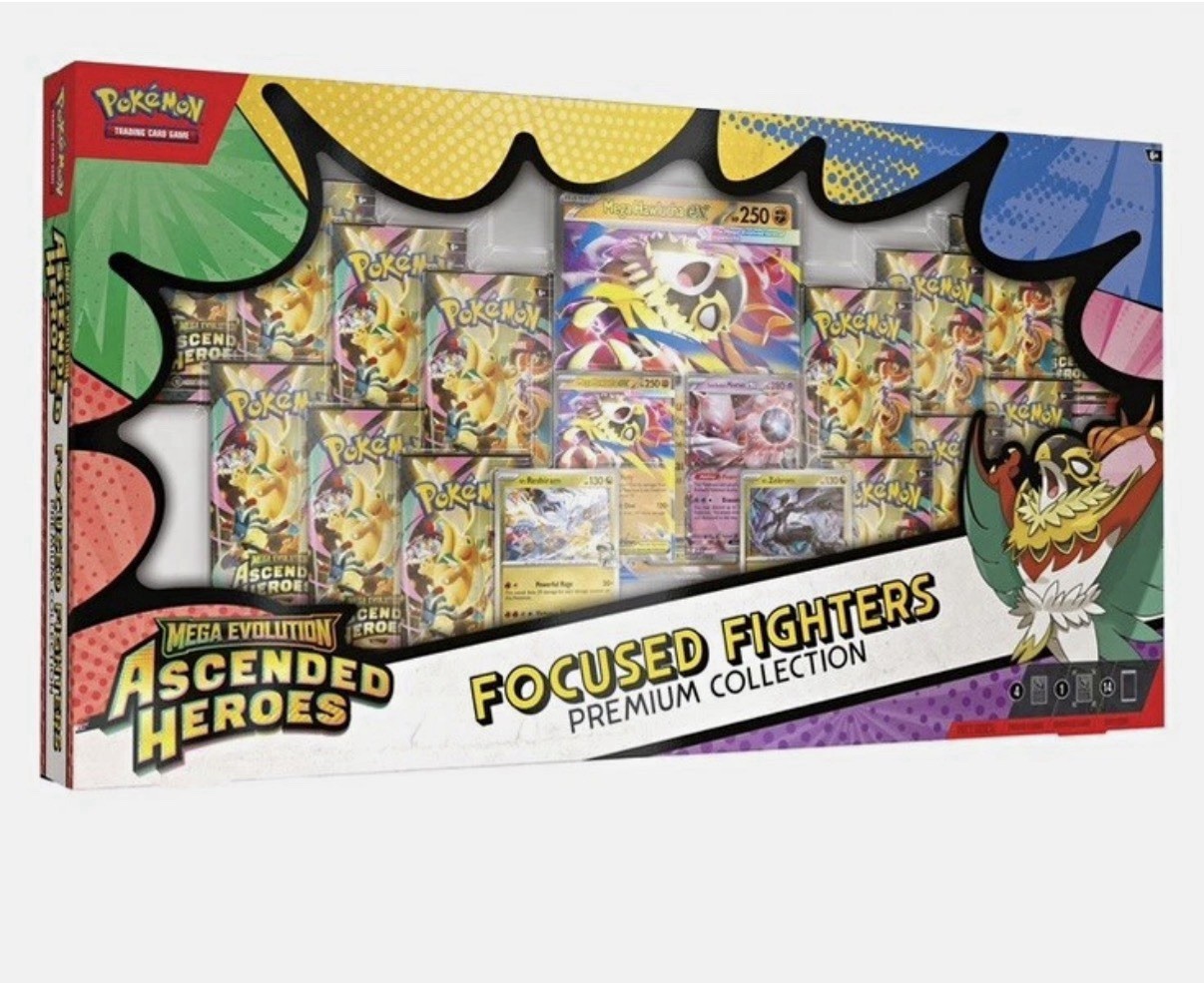Pokémon TCG: (x2) ME: Ascended Heroes Focused Fighters Premium Collection-Sealed