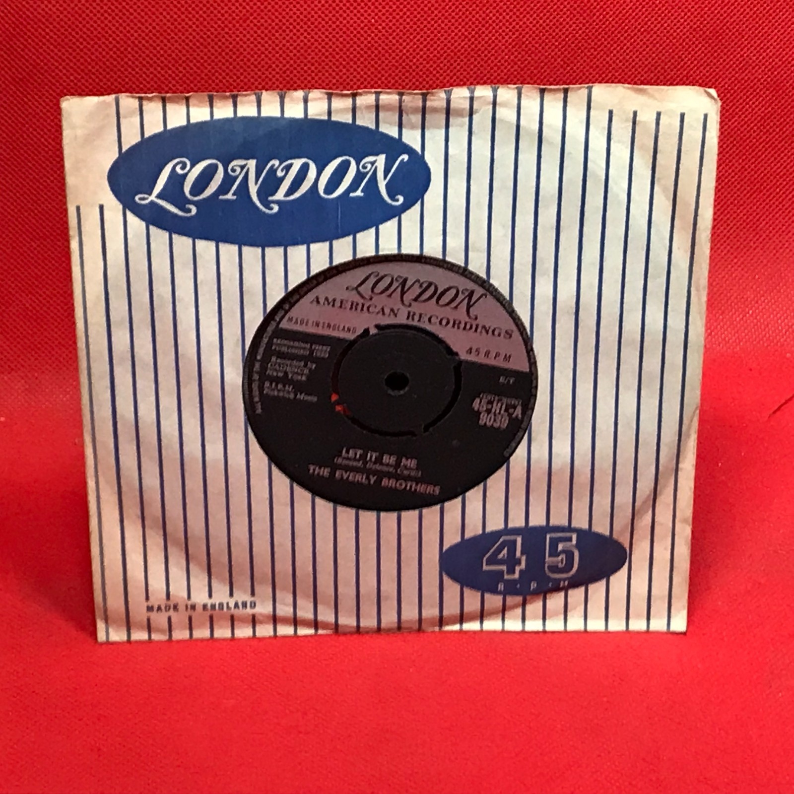 THE EVERLY BROTHERS Let It Be Me 1959 UK 7" vinyl single 45 record