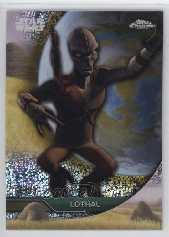 2025 Topps Chrome Star Wars Hyperspace Lothal Planetary Variation /99 Rukh 9et