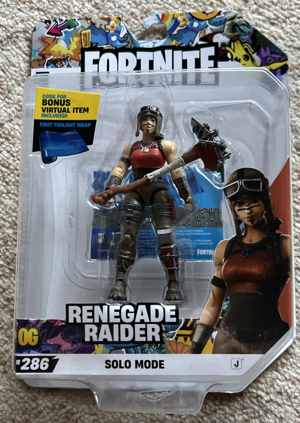Modellino Jazwares Fortnite Renegade Raider modalità solo
