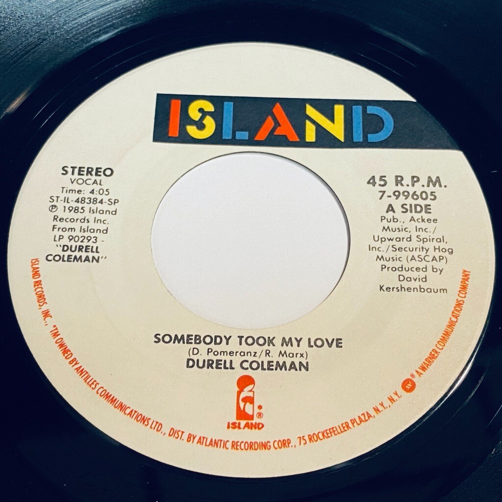 Durell Coleman - Somebody Took My Love / When A Man Loves A Woman 45 - R&B