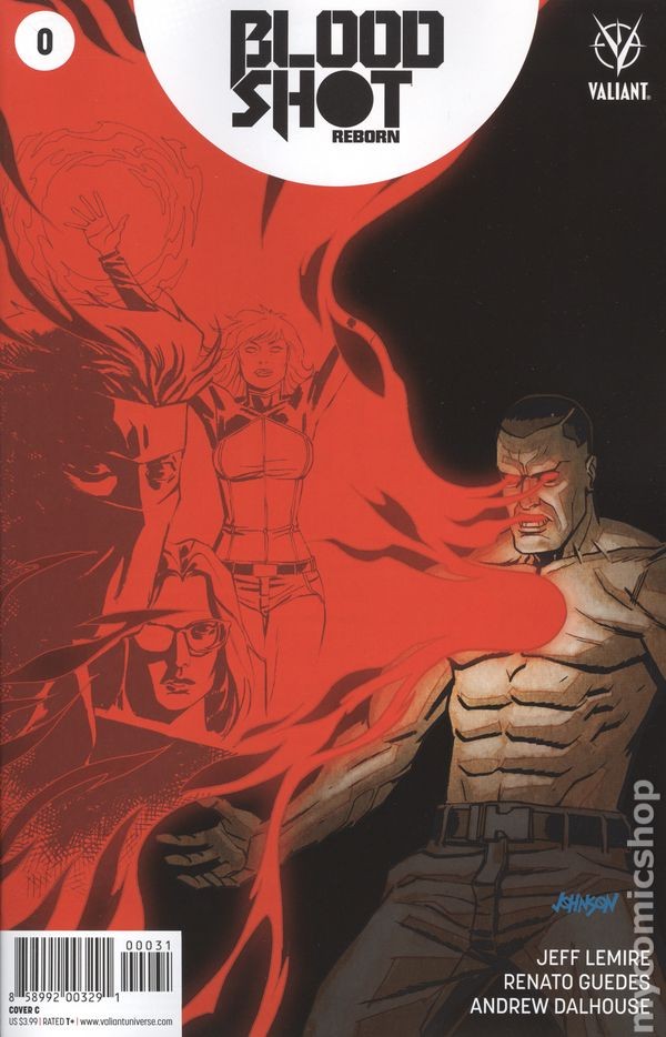 Bloodshot Reborn #0C Johnson Variant VG 2017 immagine stock basso grado