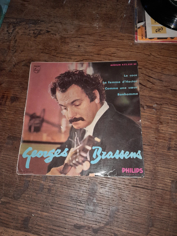 Disque vinyls 45t de Georges Brassens