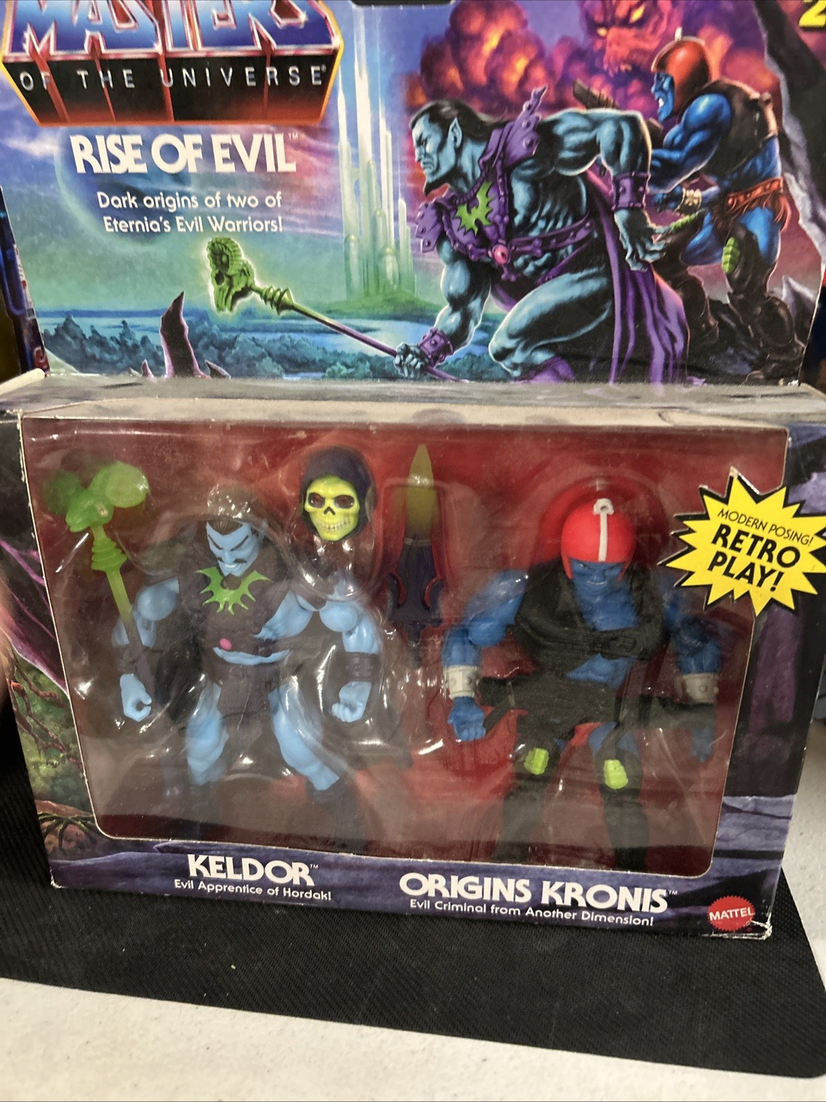 Mattel Masters of The Universe: Rise of Evil - Keldor and Origins Kronis NUOVO NUOVO CON SCATOLA