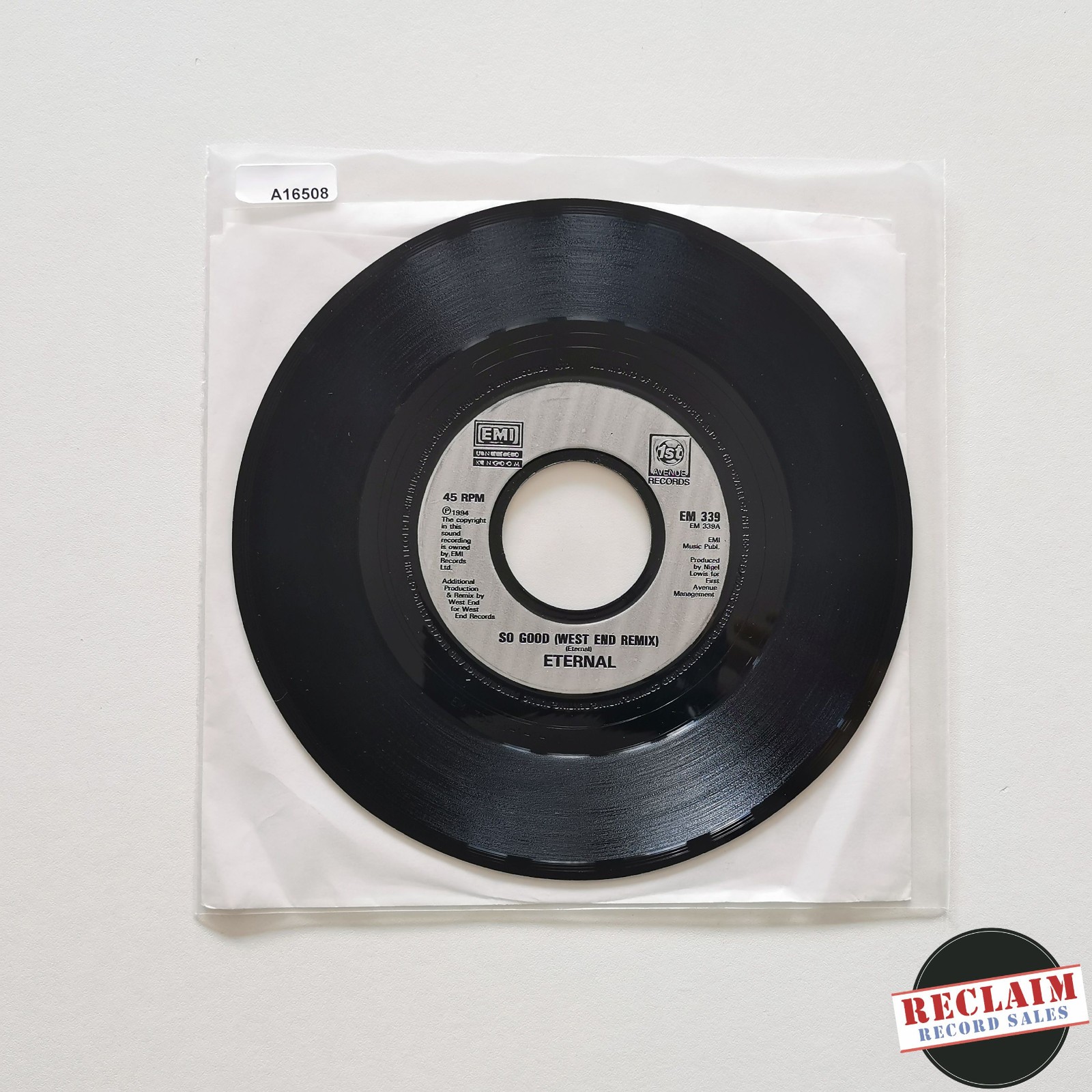 eternal - so good 7" vinyl record VG