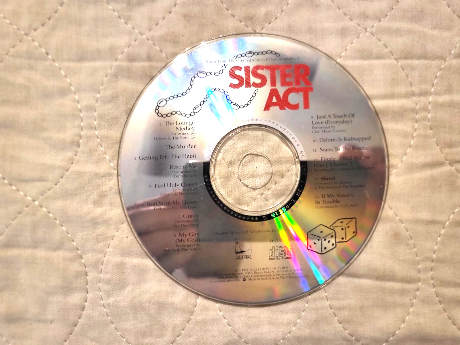 Sister Act     CD   Original Motion Picture Soundtrack      DISC ONLY!