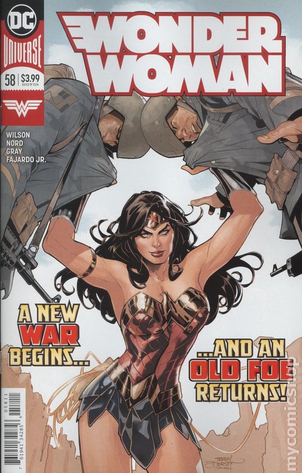 Wonder Woman #58A Dodson quasi nuovo 9.4 2019 immagine stock