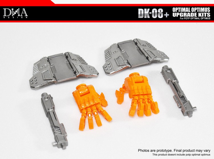DNA Design DK-08+ Kit di aggiornamento per POTP Optimal Optimus Hands - senza figurina