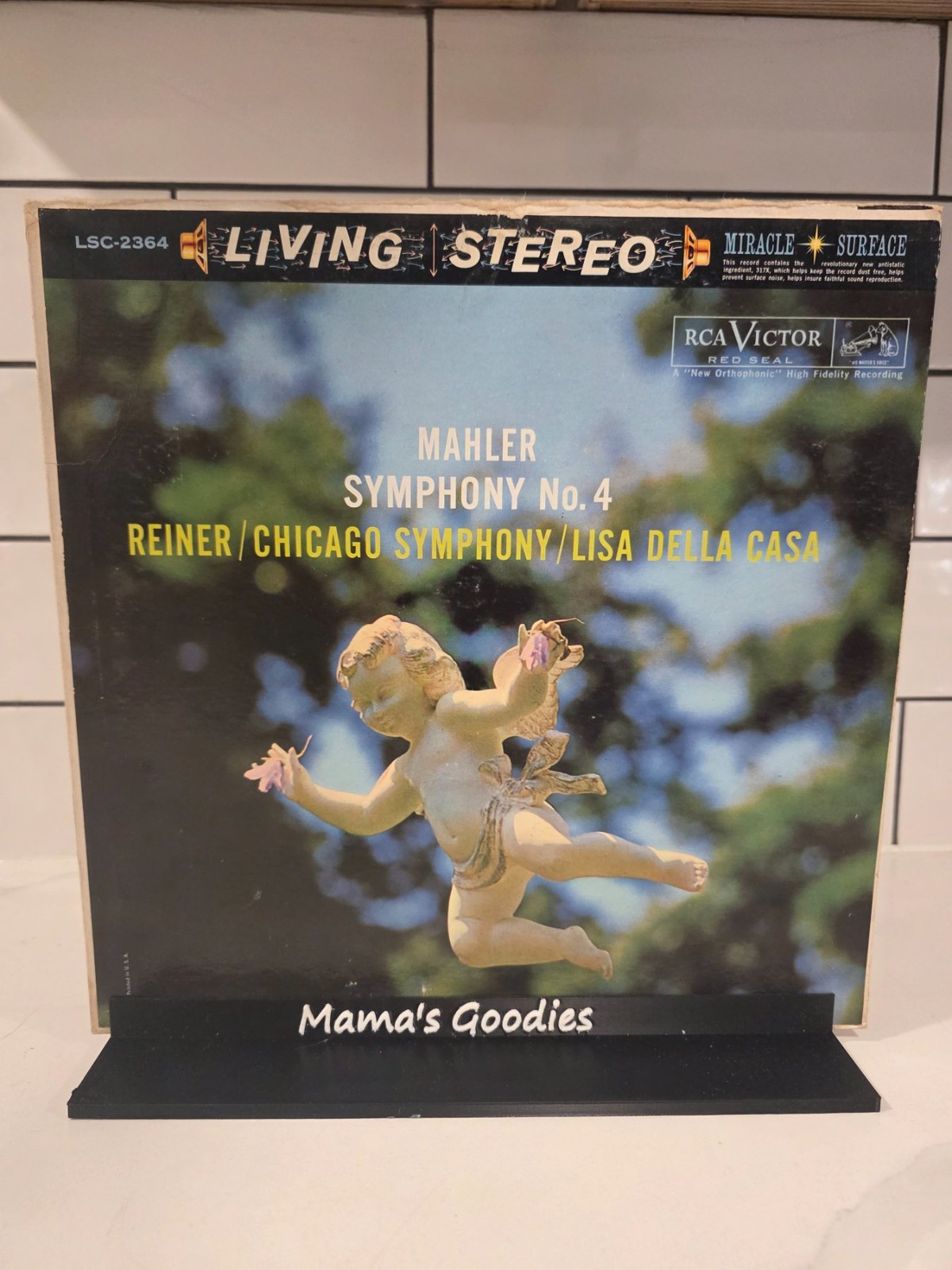Mahler Symphony No. 4 RCA LSC-2364 LP Reiner Chicago Lisa Della Casa