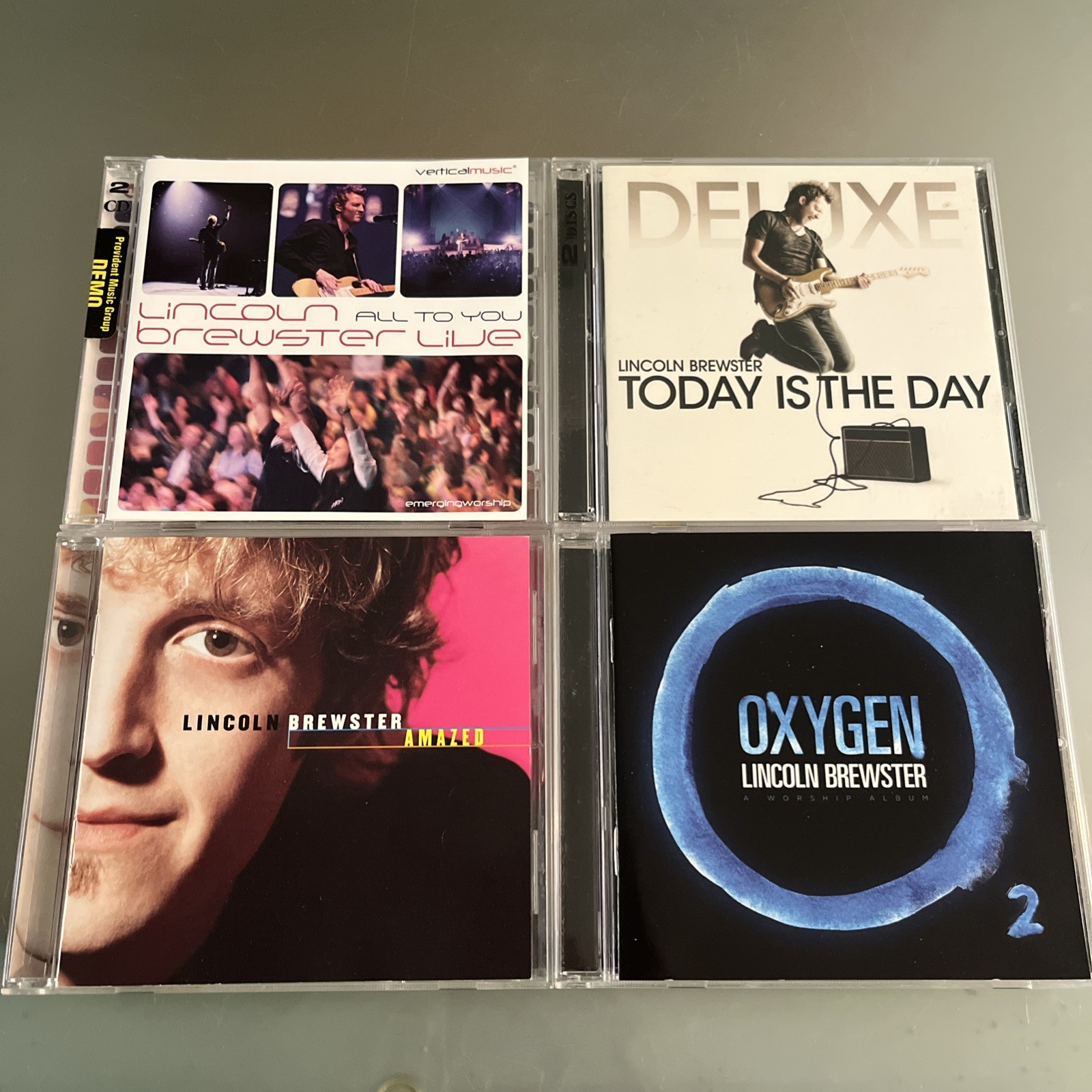 Lincoln Brewster 6 LOT: All to You... Live 2CD, Today Is Day 2CD, Amazed, Oxygen