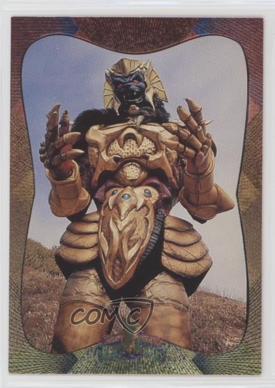 1994 Mighty Morphin Power Rangers Serie 2 Foil Rosa Border Back Goldar #79 0b6